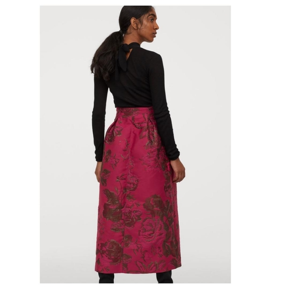 H&M Conscious EXCLUSIVE brocade pattern skirt